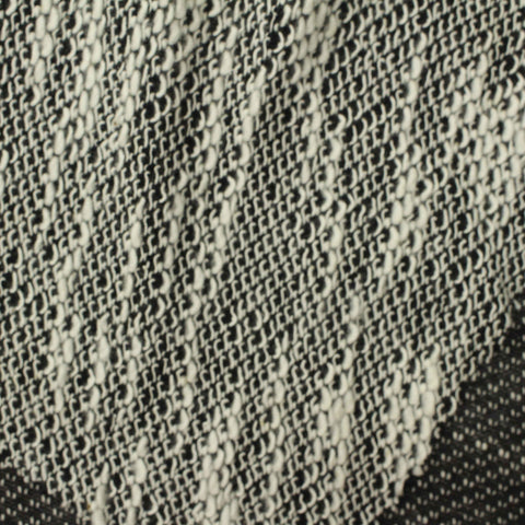 Black Marl Chunky Knit, Cotton-Poly, 163 gsm