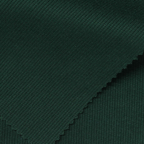 Rib Knit Fabric, 300 gsm, 130 cm — Green