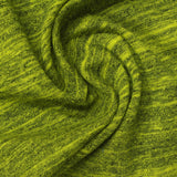 Yellow-Green Marl Jersey Knit, Cotton-Poly — photo 1