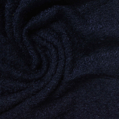 Slub Chenille Fabric, 250 gsm, 155 cm — Navy