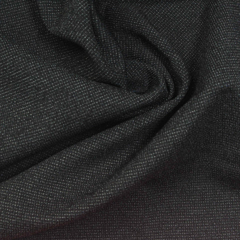 Dark Grey Marl Ponte Knit, Viscose-Nylon, 240 gsm