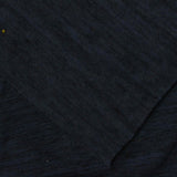 Dark Blue Heathered-Marl Jersey Knit, Poly-Cotton — photo 1