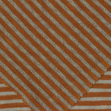 Rust Horizontal-Stripe Rib Knit, Poly-Cotton — photo 1