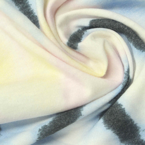 Dark Grey Animal Print Jersey Knit, Cotton-Poly