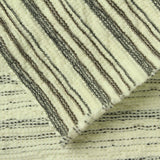White Horizontal-Stripe Jacquard, Polyester, 250 gsm — photo 1