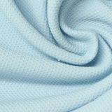 100% Polyester Piqué Knit Fabric, 230 gsm, 165 cm — Blue — photo 1