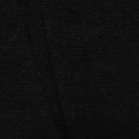Acrylic Viscose Stretch Interlock Knit Fabric, 350 gsm, 160 cm — Black