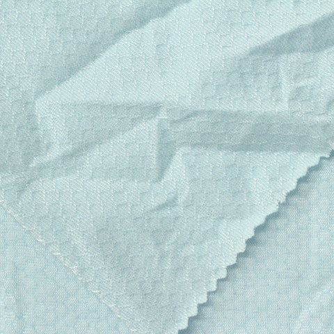 Light Blue Tone-on-Tone Jacquard, Modal-Poly