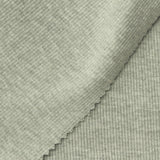 Light Grey Heathered-Marl Rib Knit, Cotton-Poly, 320 gsm — photo 1