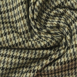Cream Houndstooth Jacquard, Polyester — photo 1