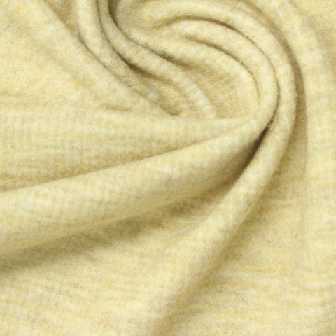 Polyester Stretch Rib Knit Fabric, 260 gsm, 190 cm — Yellow