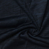 Dark Blue Marl Jersey Knit, Polyester, 164 gsm — photo 1