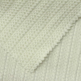 Jacquard 100% Cotton Chunky Knit Fabric, 340 gsm, 175 cm — White — photo 1