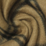 Plaid 100% Polyester Milk Silk Knit Fabric, 250 gsm, 164 cm — Khaki — photo 1