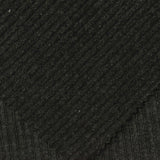 Dark Grey Marl Rib Knit, Polyester, 200 gsm, 150 cm — photo 1