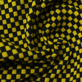 Black Check Jacquard, Cotton-Poly, 160 gsm — photo 1