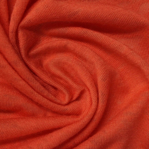 Orange Tone-on-Tone Jacquard, Poly-Viscose