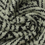 Black Zigzag Chunky Knit, Poly-Cotton, 336 gsm — photo 1