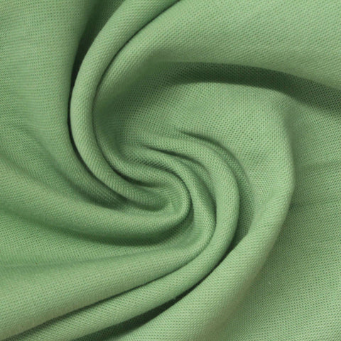 Polyester Cotton Scuba Knit Fabric, 350 gsm, 185 cm — Green