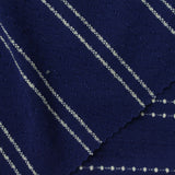Navy Textured-Dot Jersey Knit, Polyester — photo 1