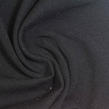 Brushed 100% Polyester Scuba Knit Fabric, 190 gsm, 160 cm — Black — photo 1