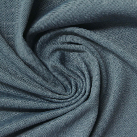 Jacquard Nylon Stretch Piqué Knit Fabric, 180 gsm, 185 cm — Blue