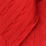 Jacquard Polyester Stretch Jersey Knit Fabric, 290 gsm, 155 cm — Red — photo 1