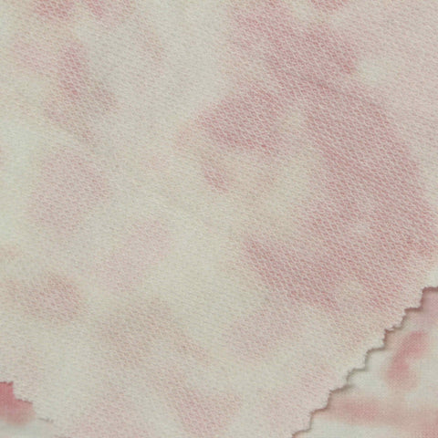 Pink Tie-Dye French Terry, Polyester