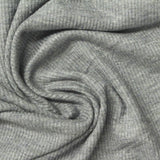 Heather Grey Marl Rib Knit, Viscose, 240 gsm — photo 1