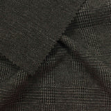 Dark Grey Subtle-Plaid Jacquard, Cotton-Poly — photo 1