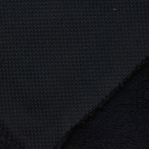 100% Polyester Jersey Knit Fabric, 210 gsm, 165 cm — Black