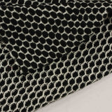 Black Honeycomb Jacquard, Polyester — photo 1