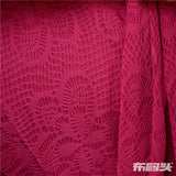 Magenta Floral Jacquard, Polyester — photo 1