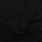 Viscose Stretch Jersey Knit Fabric, 183 gsm, 175 cm — Black — photo 1