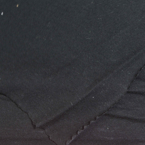 Cotton Polyester Jersey Knit Fabric, 140 gsm, 160 cm — Black