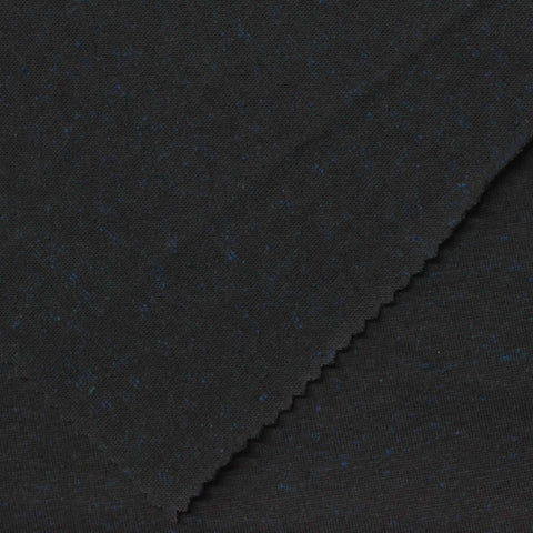 Dark Grey Flecks Jersey Knit, Poly-Cotton