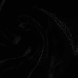 Polyester Stretch Rib Knit Fabric, 250 gsm, 155 cm — Black — photo 1