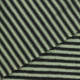 Black Horizontal-Stripe Chunky Knit, Poly-Viscose, 230 gsm, 155 cm — photo 1