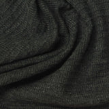 Dark Grey Marl Rib Knit, Cotton-Poly, 205 gsm — photo 1