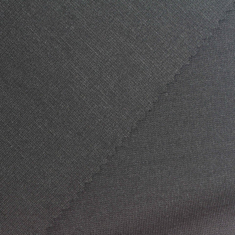Polyester Viscose Stretch Scuba Knit Fabric, 265 gsm, 156 cm — Grey