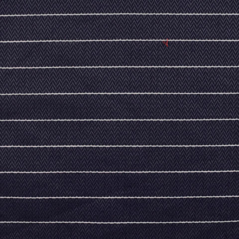 White Horizontal-Stripe Jacquard, Viscose, 124 gsm