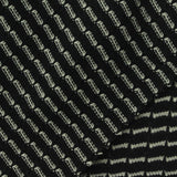 Black Zigzag Jersey Knit, Cotton-Poly — photo 1