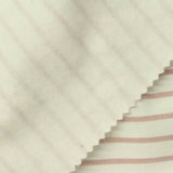 Cream Horizontal-Stripe French Terry, Poly-Viscose, 225 gsm — photo 1