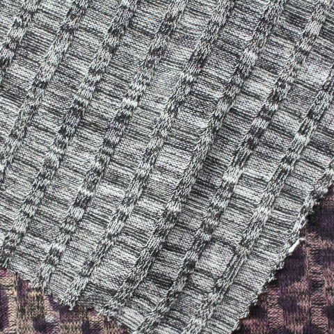 Purple Leopard Knit, Polyester, 200 gsm