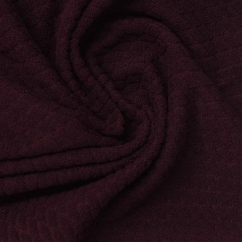 Jacquard 100% Polyester Fleece Fabric, 150 gsm, 150 cm — Purple