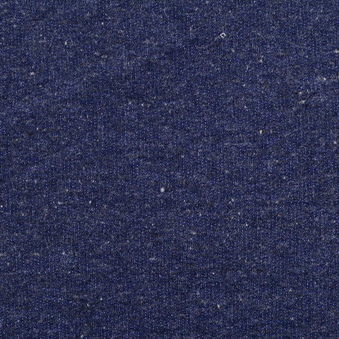 Dark Blue Marl French Terry, Poly-Cotton, 226 gsm