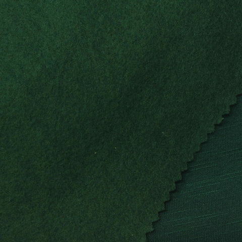 Dark Green Marl French Terry, Poly-Viscose, 265 gsm