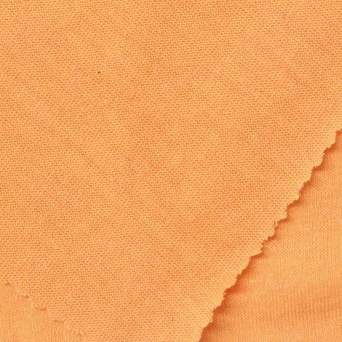 Orange Marl Jersey Knit, Poly-Linen