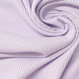 Light Purple Stripe Rib Knit, Polyester — photo 1