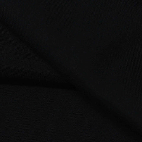 Brushed Polyester Woven Fabric, 125 gsm — Black, ref EF-232412